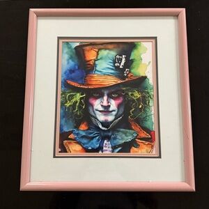 Daniel Sims Original Art Alice In The Wonderland Signed Tea Stained Dreams 17x19